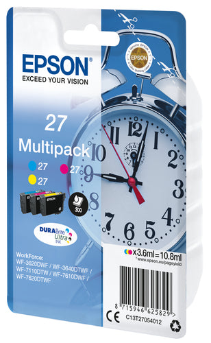 Epson Alarm clock Multipack 3-colour 27 DURABrite Ultra Ink Epson Alarm clock Multipack 3-colour 27 DURABrite Ultra Ink